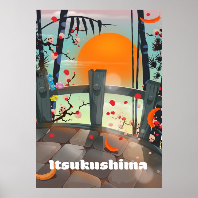 Affiche de voyage Itsukushima Japon (Devant)