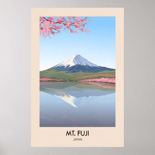 Affiche de voyage Japon Mt Fuji (Devant)