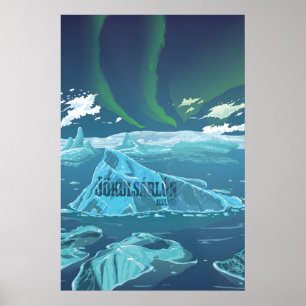 Affiche de voyage Jokulsarlon Lagune des Glaces