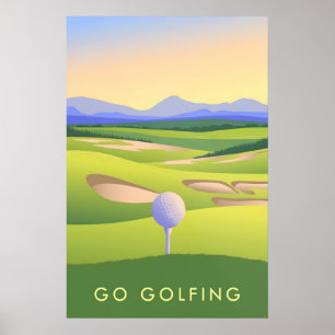 Affiche de voyage Jouez au golf