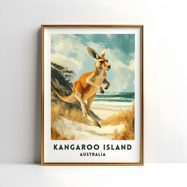 Affiche de voyage Kangaroo Island Australie (Créateur téléchargé)