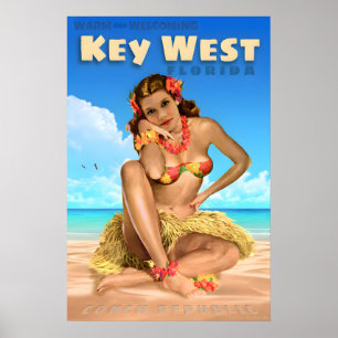 Affiche de voyage Key West Floride Sea Eagle Angou