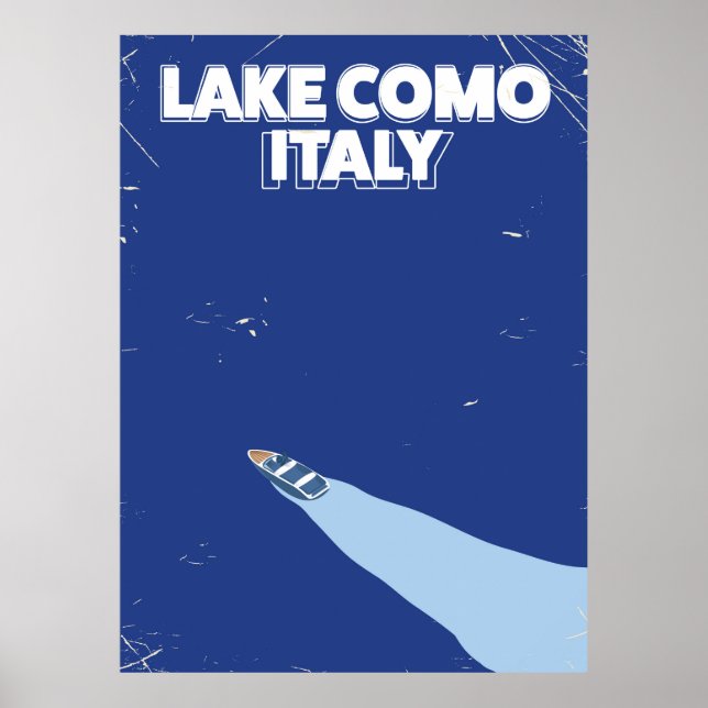 affiche de voyage lac de come italie (Devant)