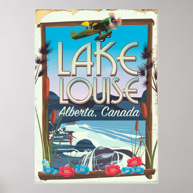 Affiche de voyage Lake Louise, Alberta Canada (Devant)