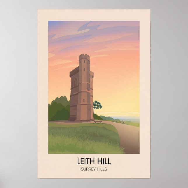 Affiche de voyage Leith Hill Surrey Hills (Devant)