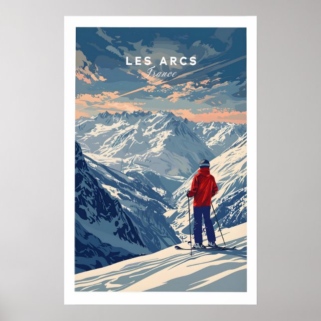 Affiche de voyage Les Arcs - France 1 (Devant)