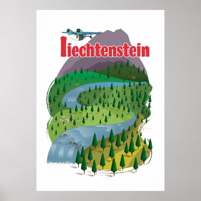 affiche de voyage liechtenstein (Devant)