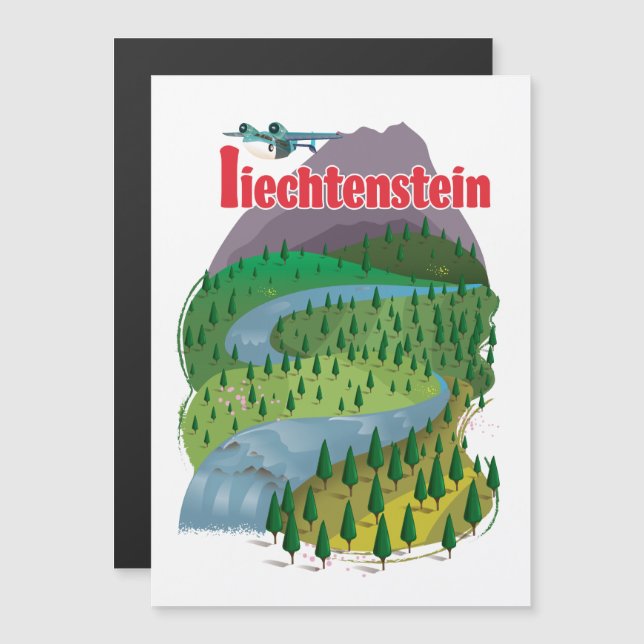 affiche de voyage liechtenstein (Devant / Derrière)