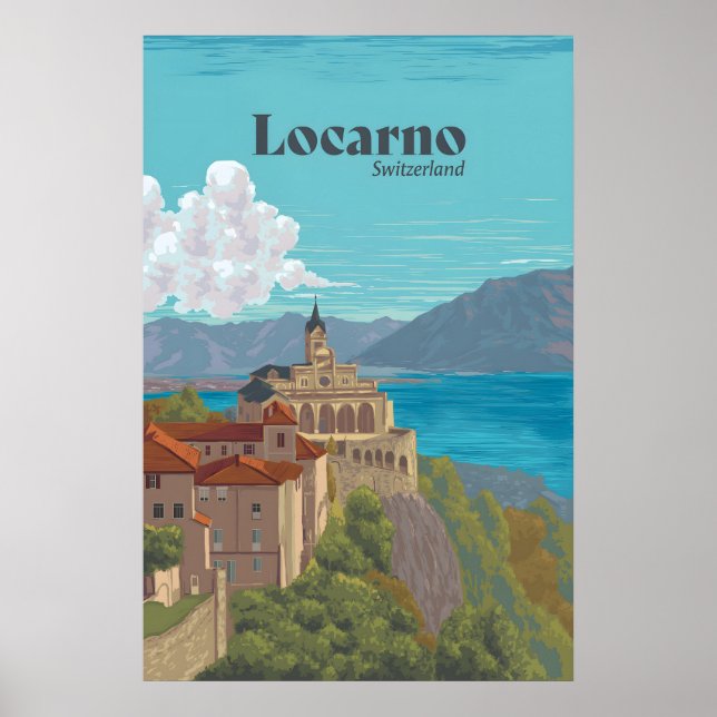 Affiche de voyage Locarno Suisse (Devant)