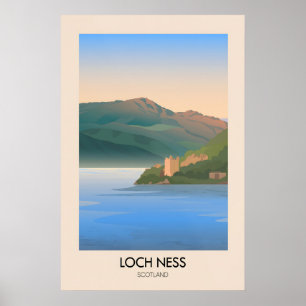 Affiche de voyage Loch Ness Écosse