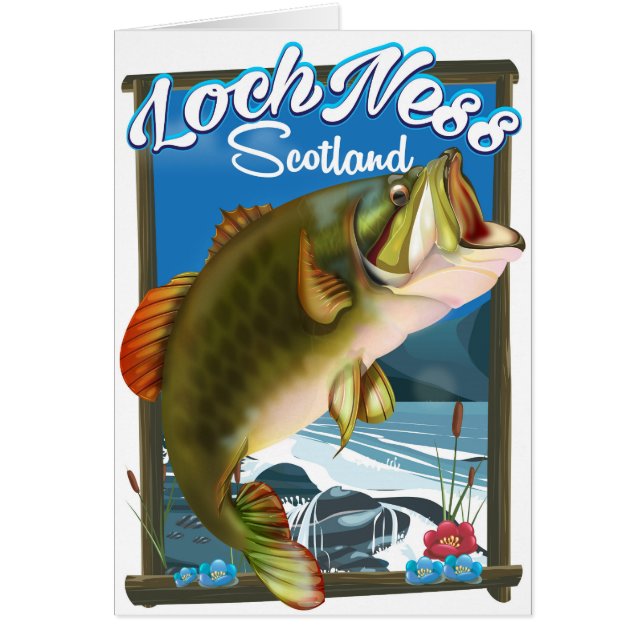 Affiche de voyage Loch Ness Écosse Pêche (Devant)
