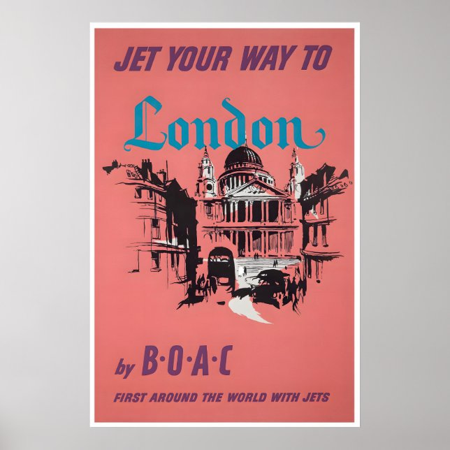 Affiche de voyage Londres Angleterre Art Impressio (Devant)
