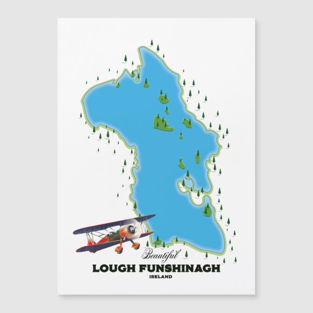 Affiche de voyage Lough Funshinagh Irlande. (Devant)