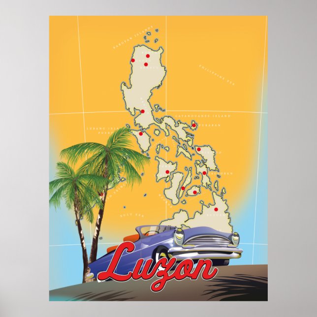 Affiche de voyage Luzon Philippines (Devant)