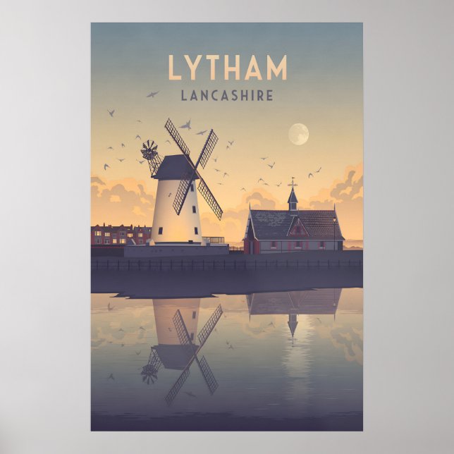 Affiche de voyage Lytham Lancashire (Devant)