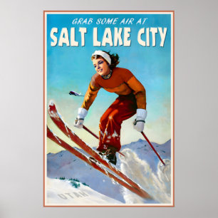 Affiche de voyage Marilyn Monroe à Salt Lake City