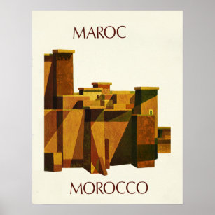 Affiche de voyage Maroc