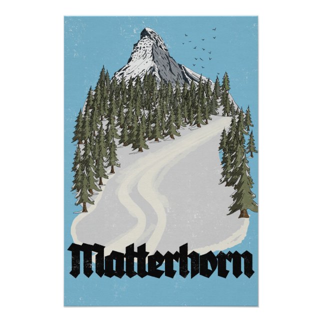 Affiche de voyage Matterhorn Suisse (Devant)