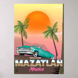 Affiche de voyage Mazatlán Mexique
