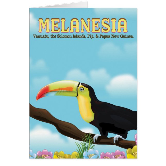 Affiche de voyage Melanesia Toucan (Devant)