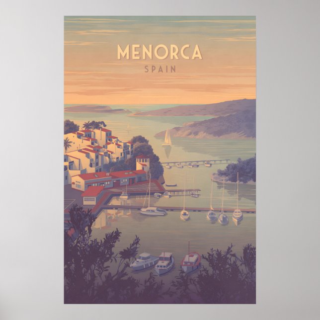 Affiche de voyage Menorca Espagne (Devant)