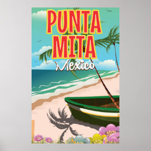 Affiche de voyage mexicaine Punta Mita