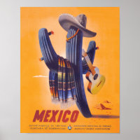 Affiche de voyage Mexique 1