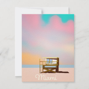 Affiche de voyage Miami Lifeguard