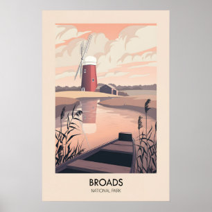 Affiche de voyage moderne du parc national de Broa