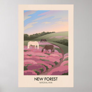 Affiche de voyage moderne du parc national de New