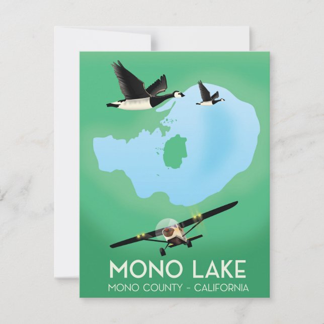 Affiche de voyage Mono Lake, comté de Mono, Califo (Devant)