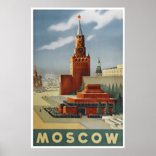 Affiche de voyage Moscou Art russe Impression Russ