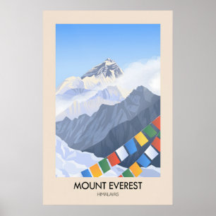 Affiche de voyage Mount Everest Himalaya