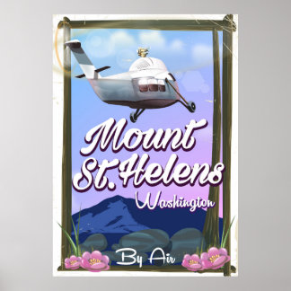 Affiche de voyage Mount St Helens Washington Trave