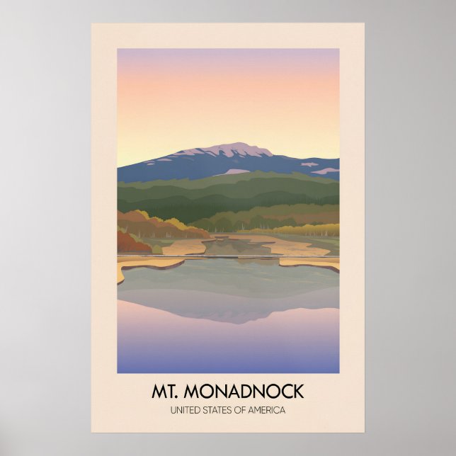 Affiche de voyage Mt Monadnock États-Unis (Devant)