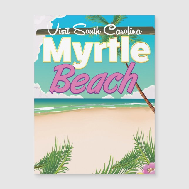 Affiche de voyage Myrtle Beach Caroline du Sud Puz (Devant)