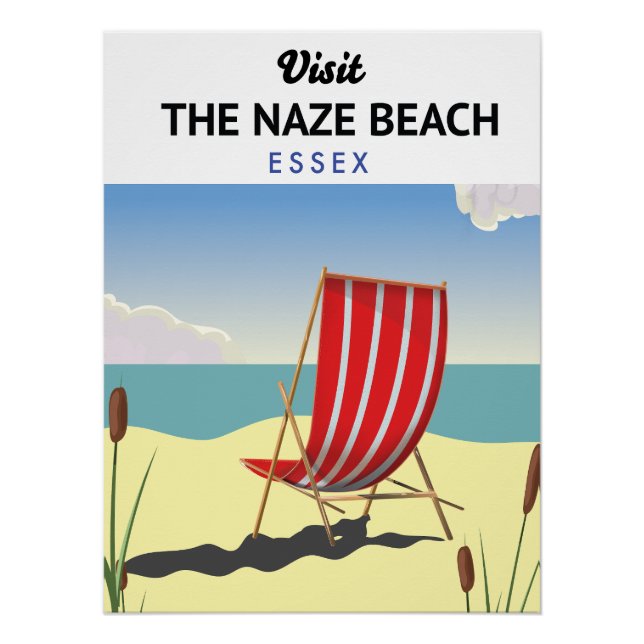 Affiche de voyage Naze Beach Essex (Devant)