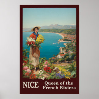 Affiche de voyage Nice, France 