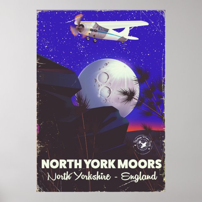 Affiche de voyage North York Moors Angleterre (Devant)