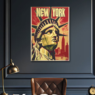 Affiche de voyage Nostalgique New York