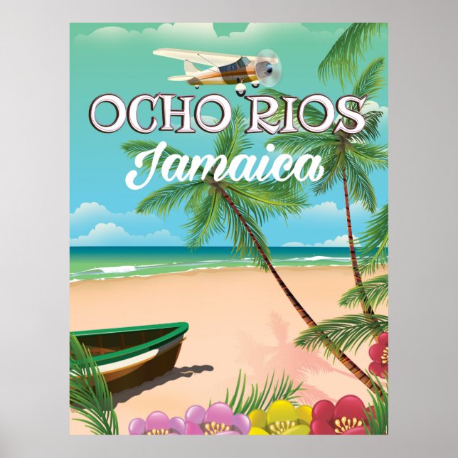 Affiche de voyage Ocho Rios Jamaïque (Devant)
