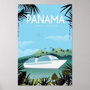 affiche de voyage Panama,