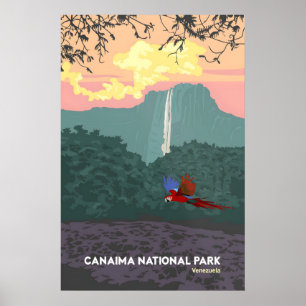 Affiche de voyage Parc national Canaima Venezuela