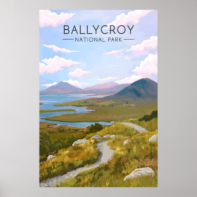 Affiche de voyage Parc national de Ballycroy Irlan (Devant)