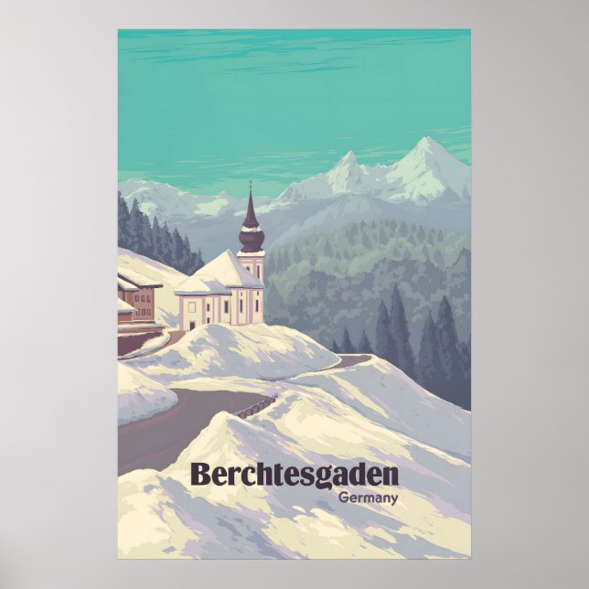 Affiche de voyage Parc national de Berchtesgaden A (Devant)