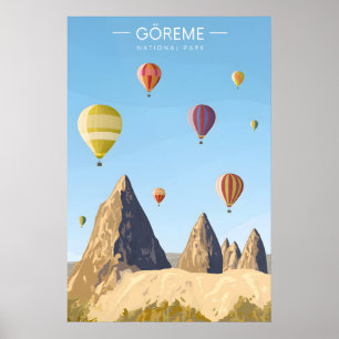 Affiche de voyage Parc national de Goreme Turquie