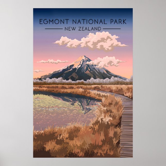 Affiche de voyage Parc national d'Egmont Nouvelle- (Devant)