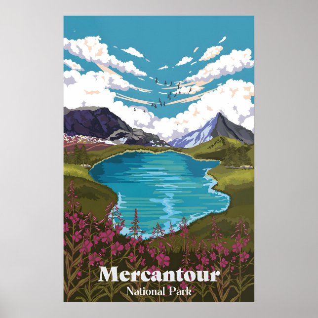Affiche de voyage Parc national du Mercantour Fran (Devant)
