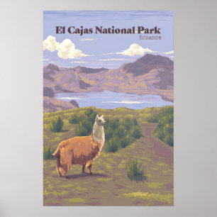 Affiche de voyage Parc national El Cajas Équateur