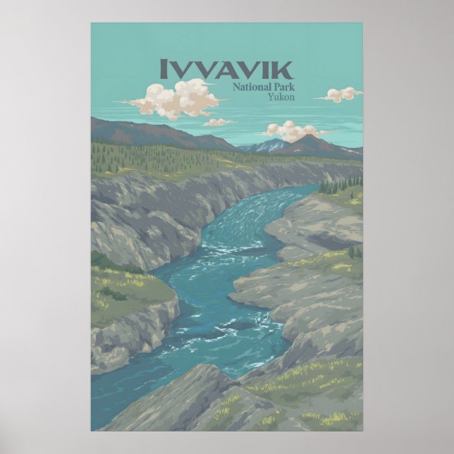 Affiche de voyage Parc national Ivvavik Canada (Devant)